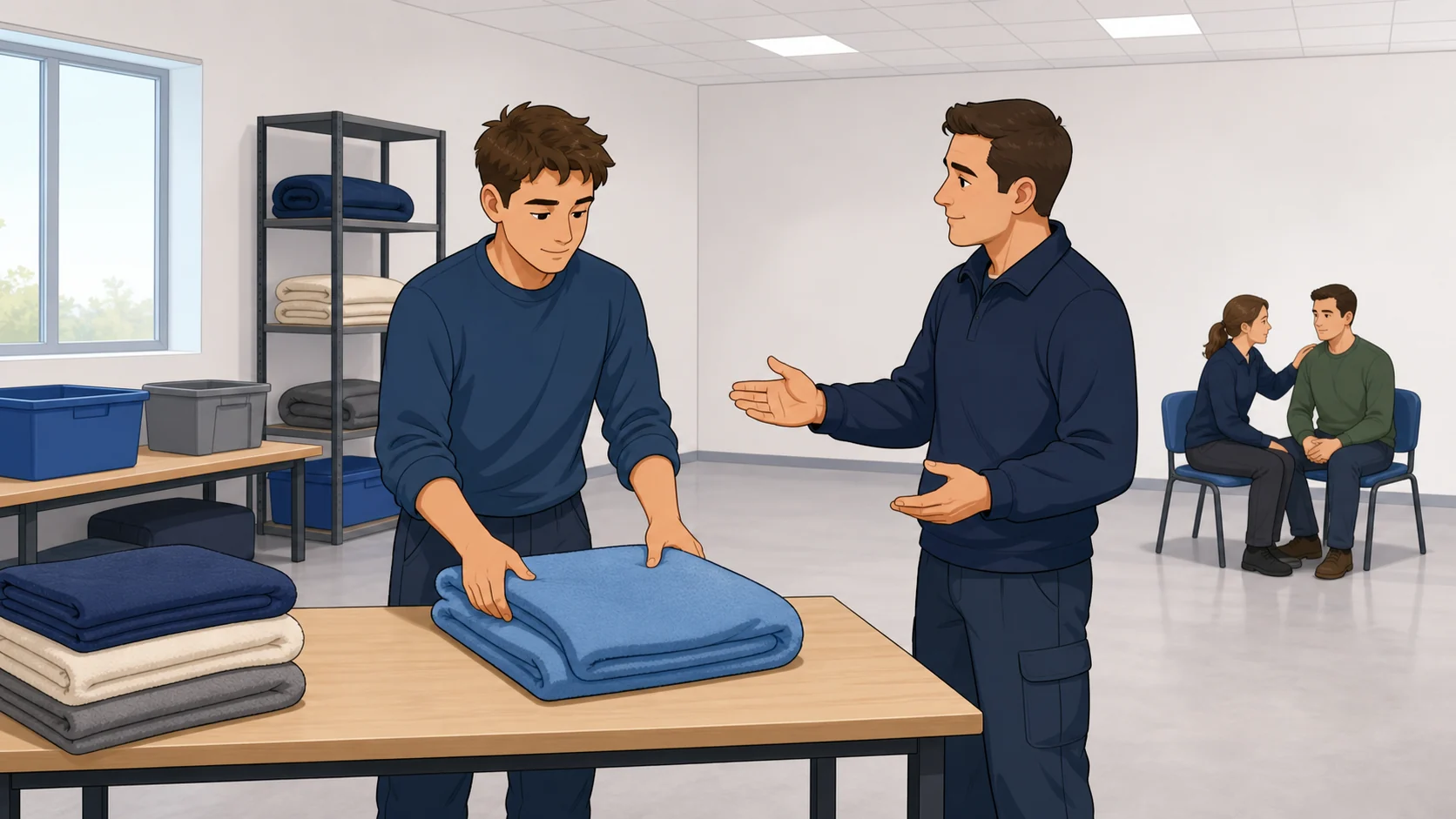 Простое задание при двигательной реакции на стресс